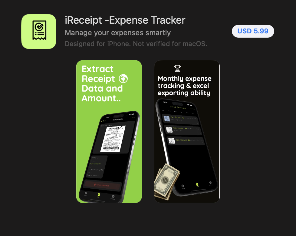 iReceipt - Expense Tracker